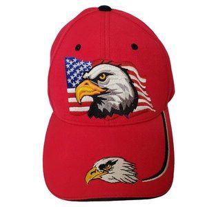 Patriotic American Flag & Eagle USA Adjustable Cap